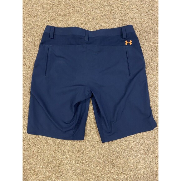Under Armour Golf Shorts‎ Navy Orange Performance Stretch 1248085 Mens Size 36 - Picture 2 of 7